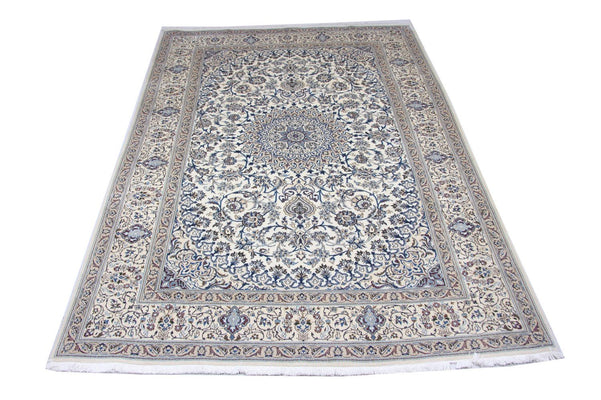Tapis persan - Nain - 359 x 251 cm - bleu