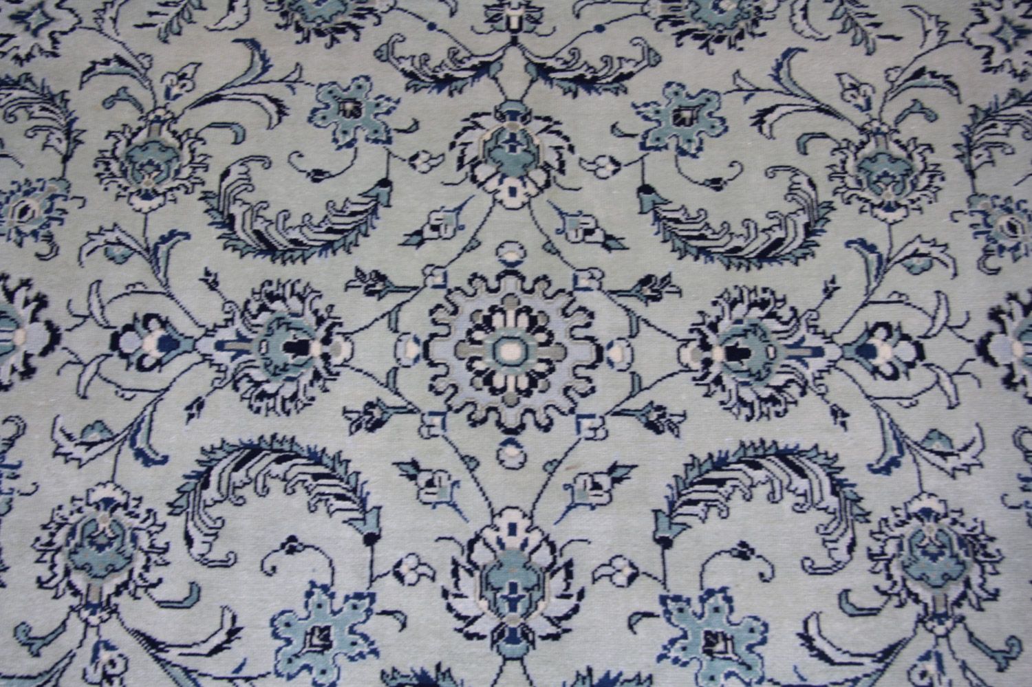 Tapis persan - Keshan - 362 x 251 cm - bleu