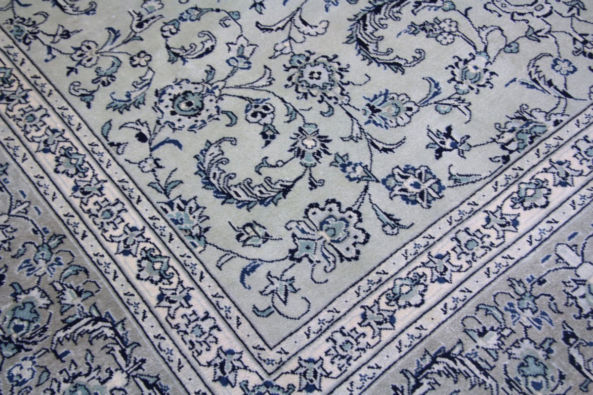 Tapis persan - Keshan - 362 x 251 cm - bleu