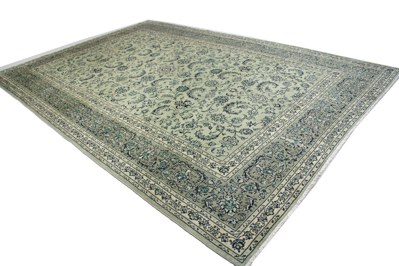 Tapis persan - Keshan - 362 x 251 cm - bleu