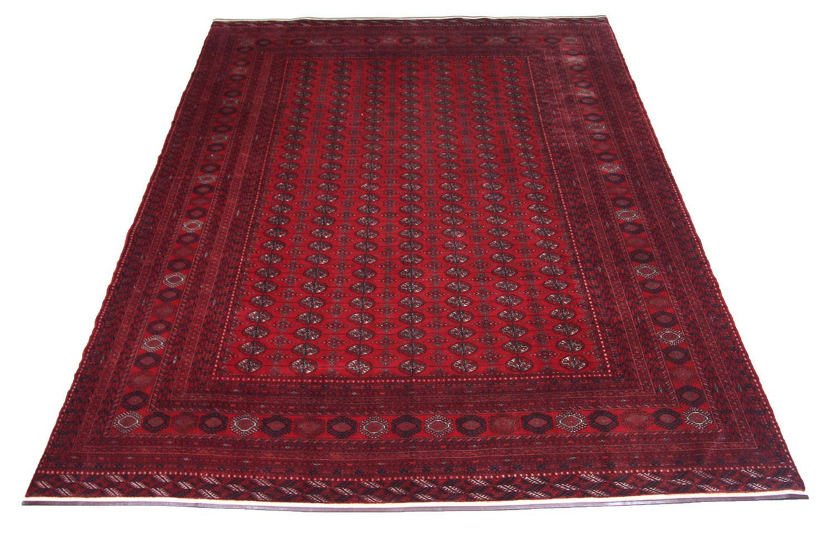 Tapis afghan - Boukhara - 338 x 258 cm - rouge
