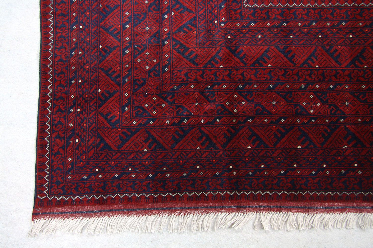 Tapis afghan - Boukhara - 334 x 247 cm - rouge