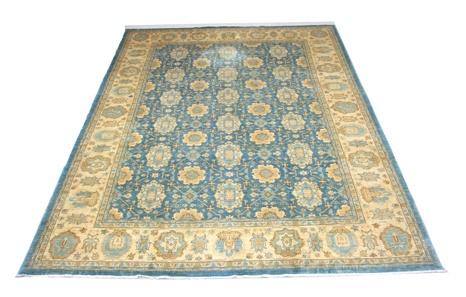 Tapis Ziegler - 366 x 266 cm - bleu