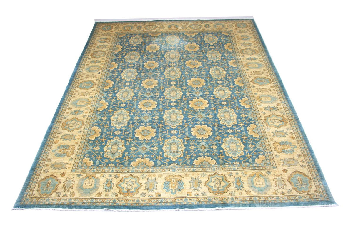 Tapis Ziegler - 366 x 266 cm - bleu