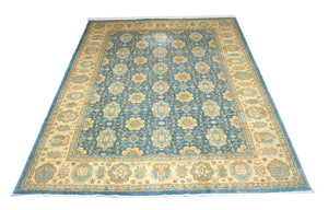 Tapis Ziegler - 366 x 266 cm - bleu