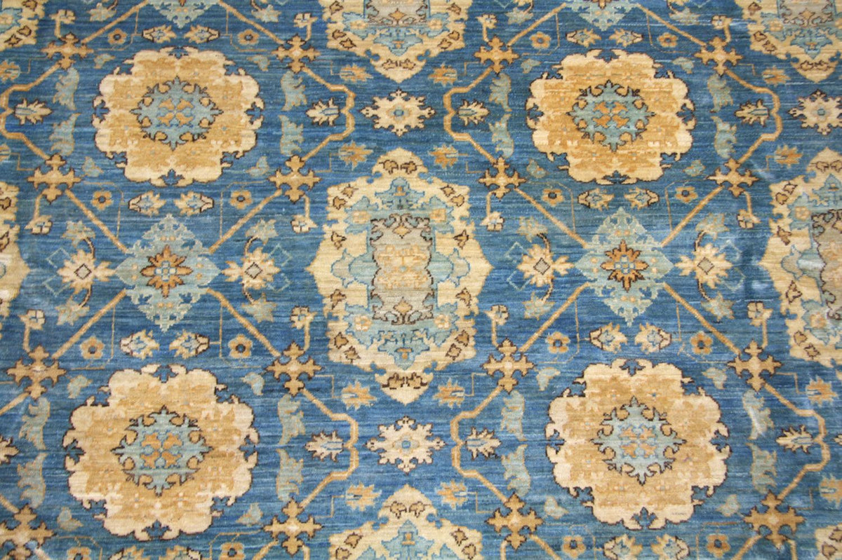 Tapis Ziegler - 366 x 266 cm - bleu