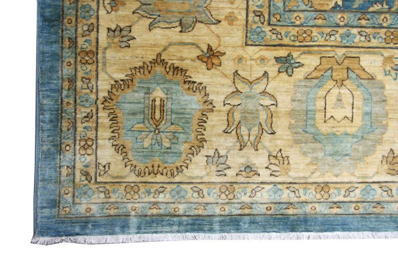 Tapis Ziegler - 366 x 266 cm - bleu
