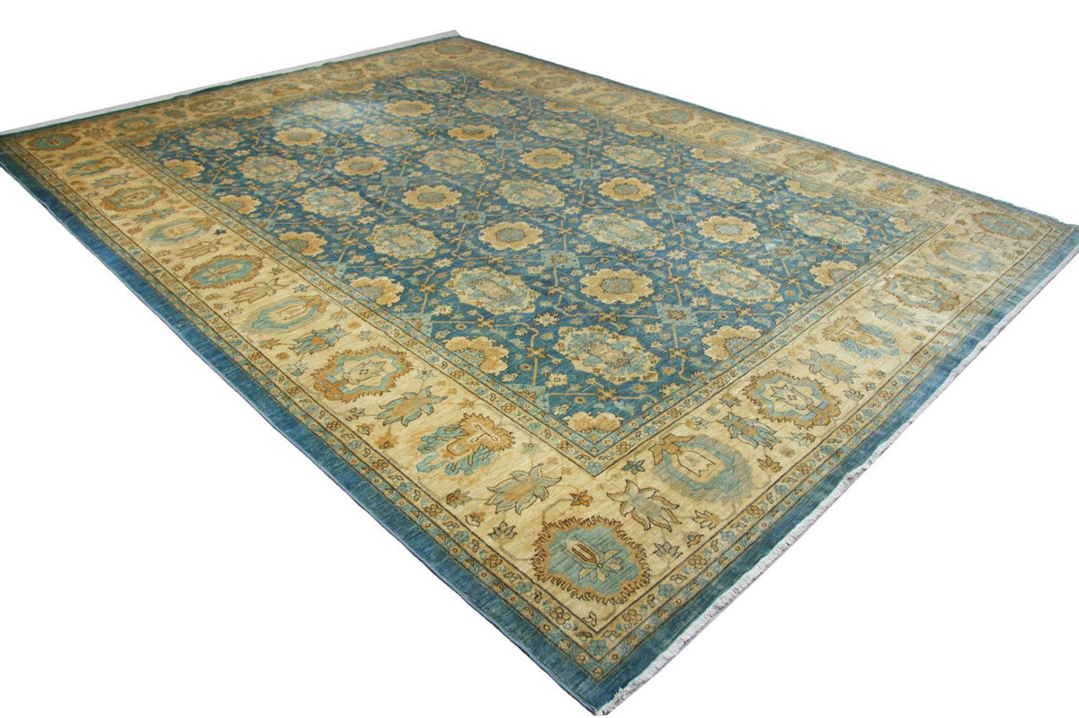 Tapis Ziegler - 366 x 266 cm - bleu