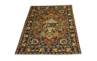 Tapis persan - Tabriz - 186 x 133 cm - bleu