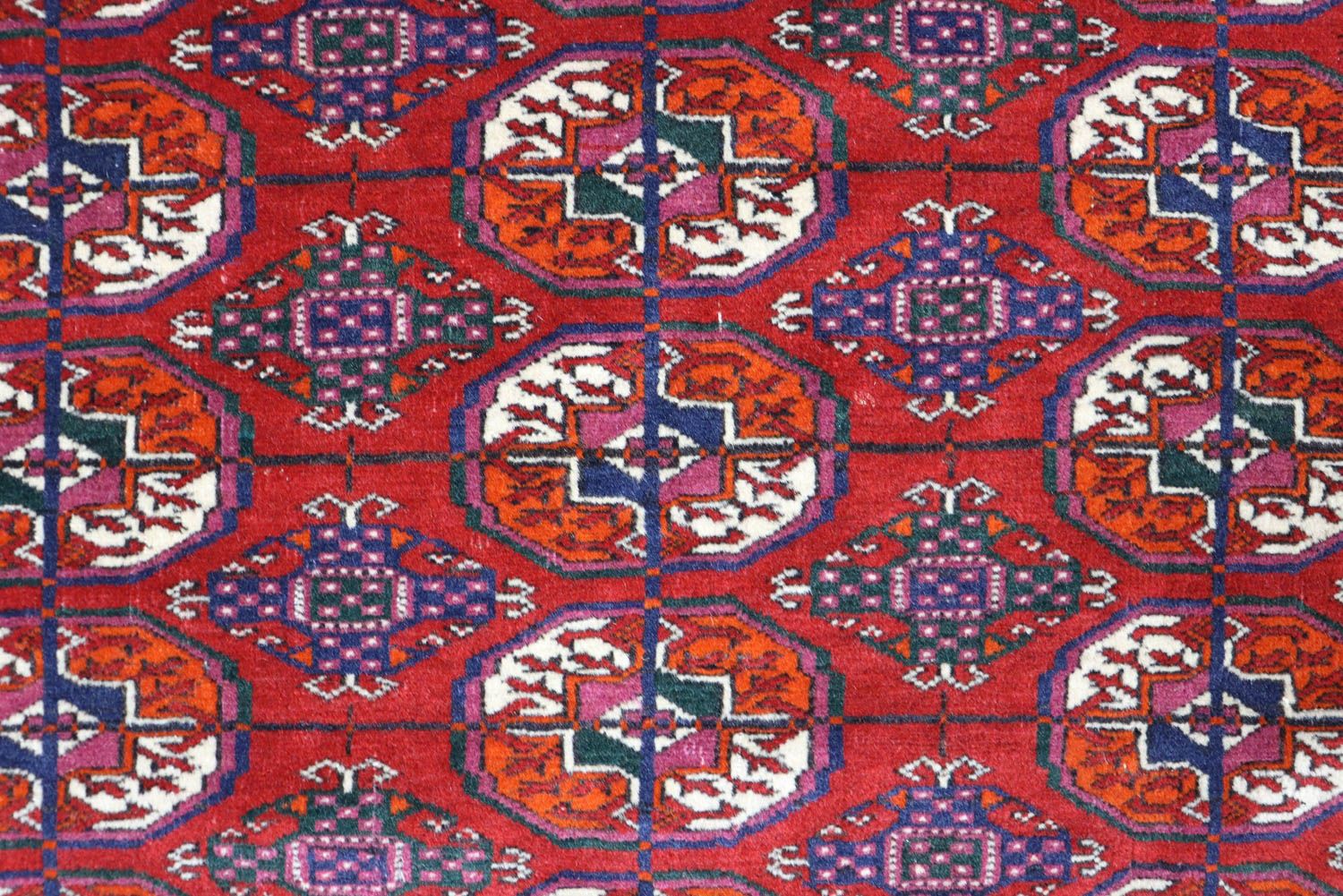 Tapis afghan - Boukhara - 180 x 123 cm - rouge