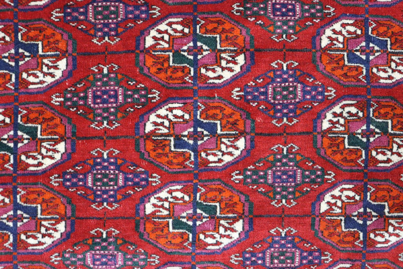 Tapis afghan - Boukhara - 180 x 123 cm - rouge