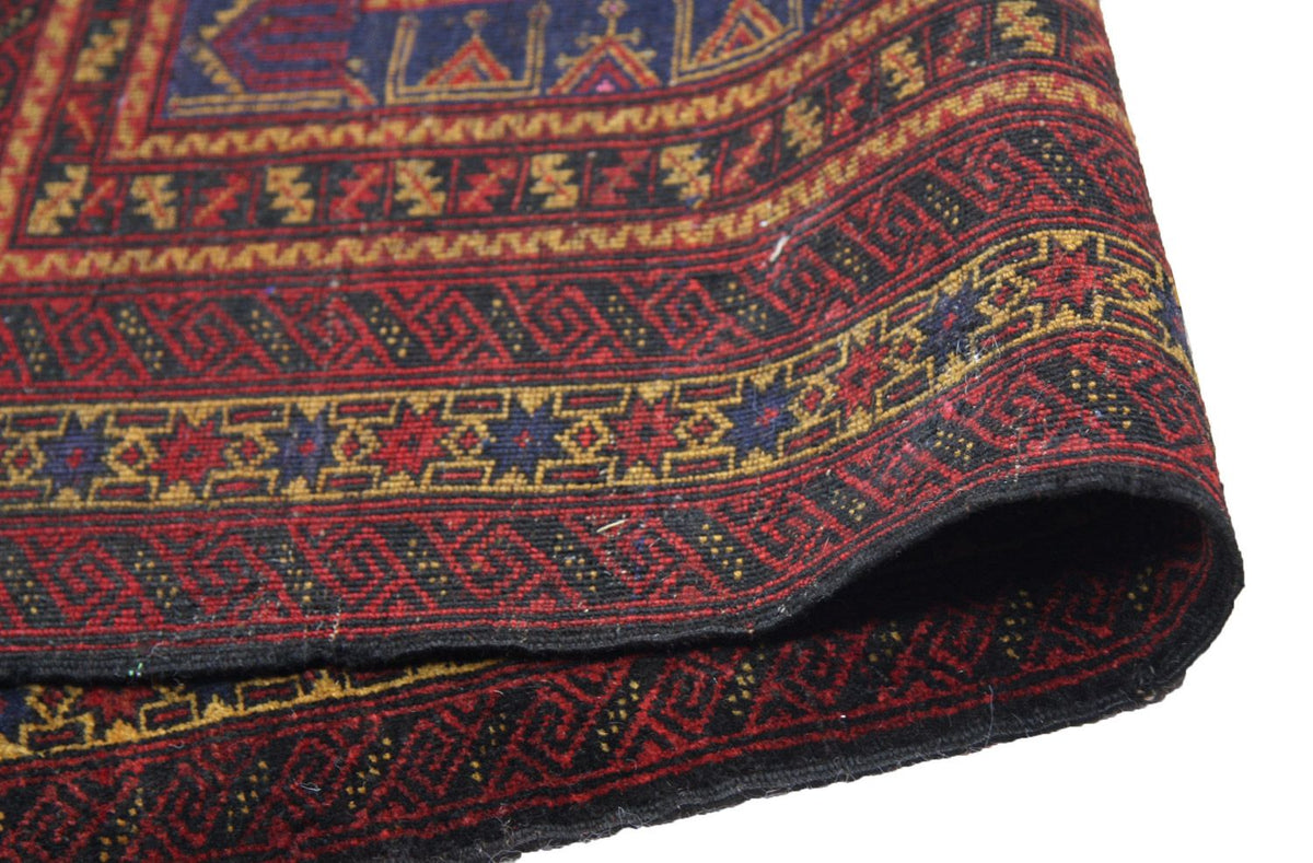 Tapis afghan - 152 x 95 cm - rouge