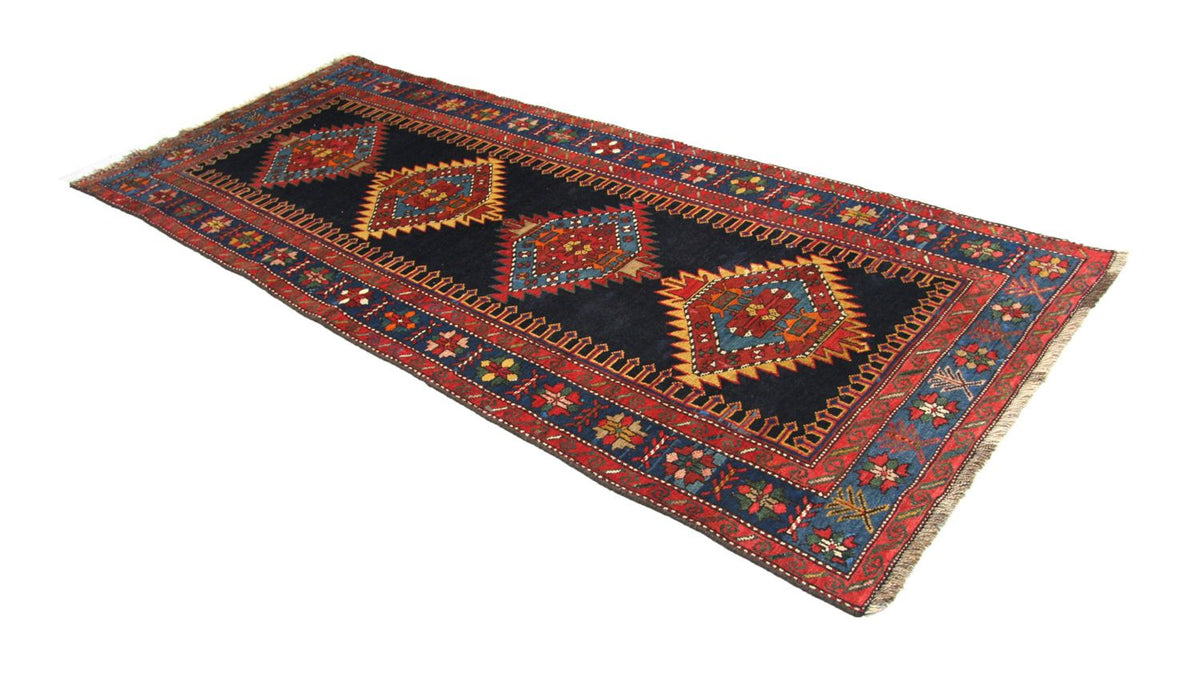 Tapis de couloir Tapis Ziegler - Kazak - 268 x 110 cm - bleu