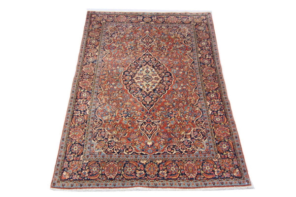 Tapis persan - Keshan - 212 x 130 cm - marron