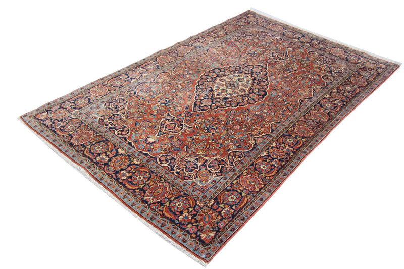 Tapis persan - Keshan - 212 x 130 cm - marron