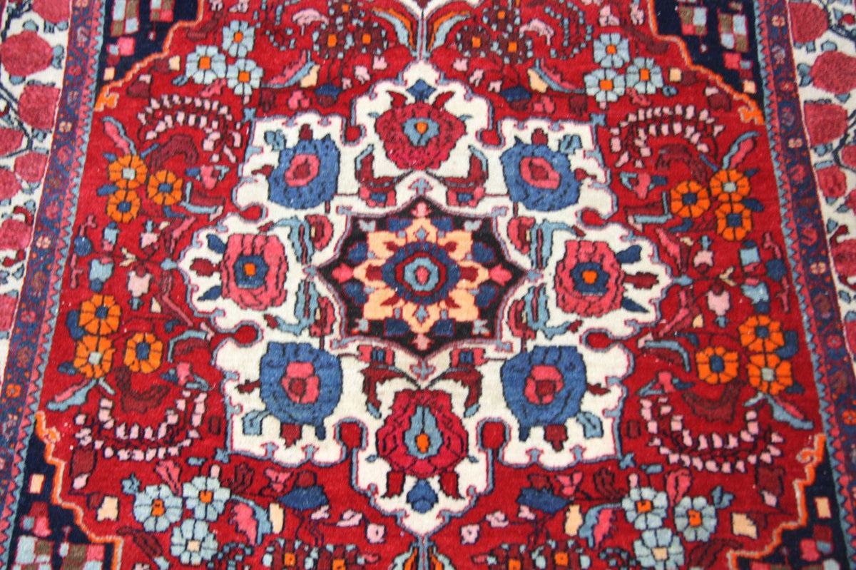 Tapis persan - Bidjar - 160 x 110 cm - rouge