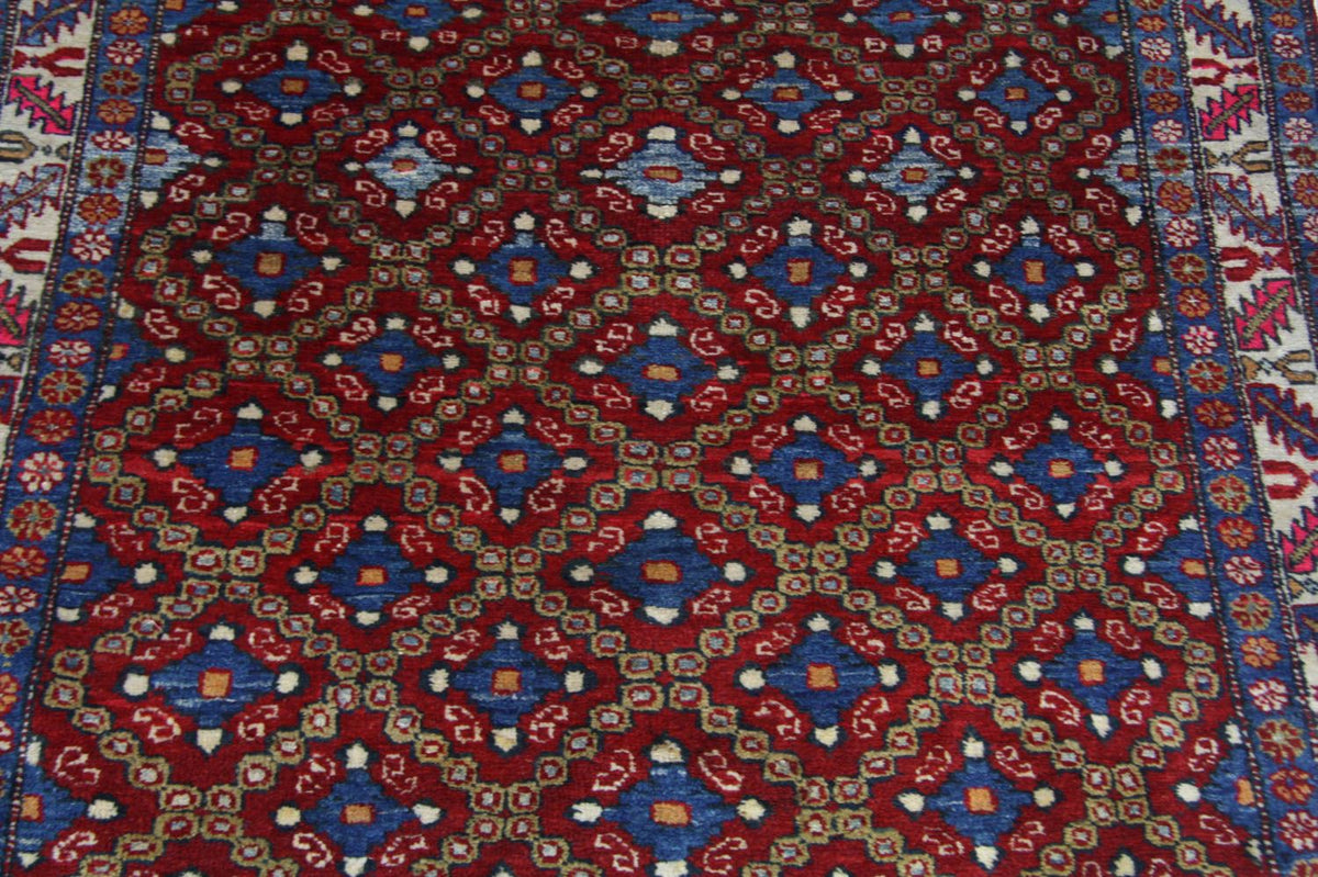 Tapis afghan - Boukhara - 202 x 123 cm - bleu