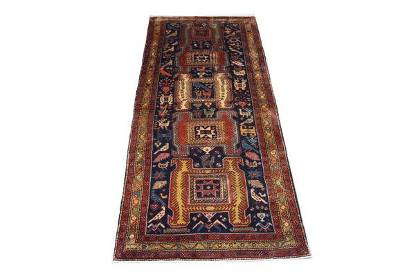 Tapis de couloir Tapis persan - Nomadic - 182 x 124 cm - bleu