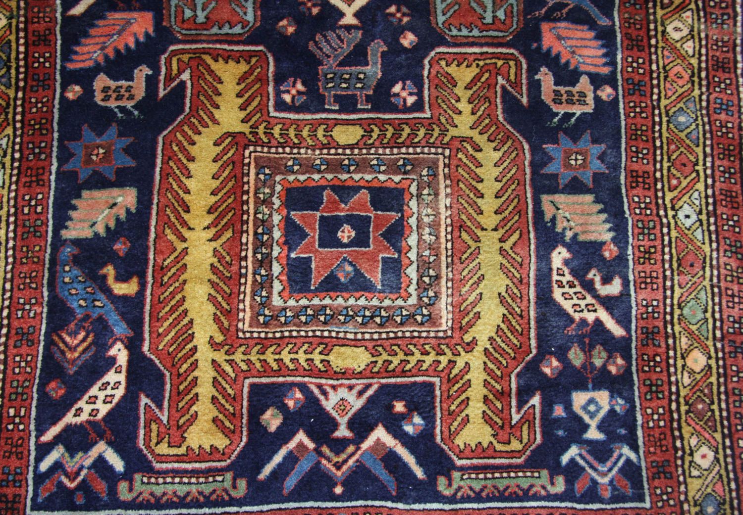 Tapis de couloir Tapis persan - Nomadic - 182 x 124 cm - bleu