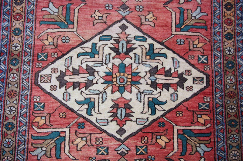Tapis de couloir Tapis persan - Nomadic - 340 x 102 cm - rouge
