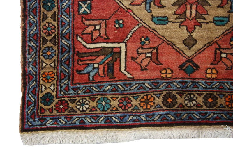 Tapis de couloir Tapis persan - Nomadic - 340 x 102 cm - rouge