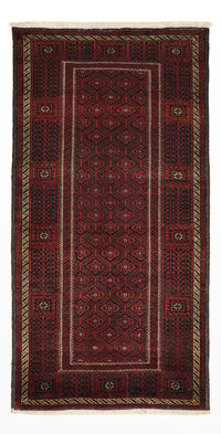 Tapis de couloir Tapis Belutsch - 203 x 101 cm - rouge foncé