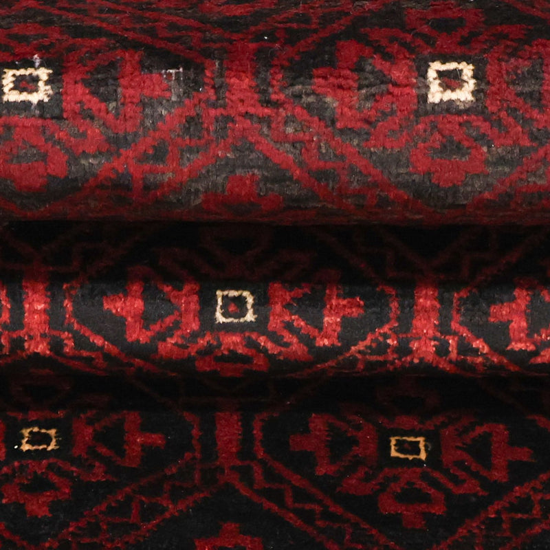 Tapis de couloir Tapis Belutsch - 203 x 101 cm - rouge foncé