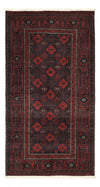 Tapis Belutsch 104x193cm - Tapis oriental - Tapis de couloir / Rouge foncé / 104 x 193 cm Tapis de couloir