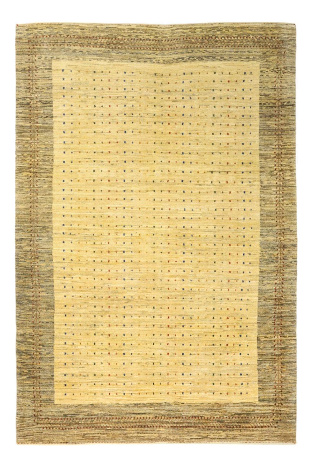 Tapis Gabbeh - Persan Kashkuli - 174 x 115 cm - beige clair