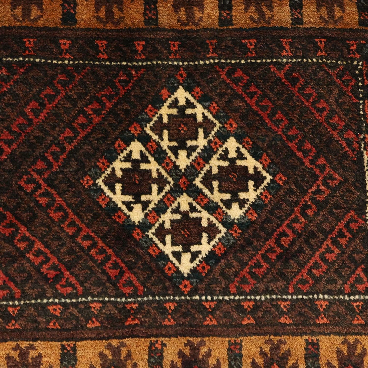 Tapis de couloir Tapis Belutsch - 230 x 120 cm - marron
