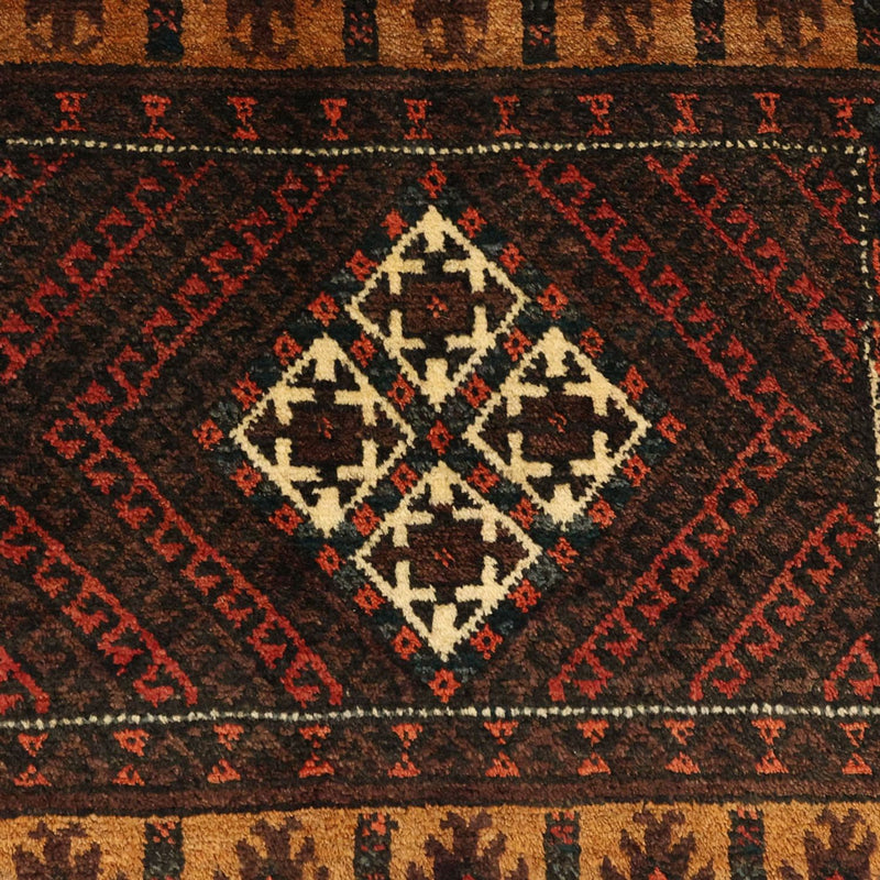 Tapis de couloir Tapis Belutsch - 230 x 120 cm - marron