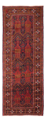Tapis de couloir Tapis Belutsch - 293 x 108 cm - rouge foncé