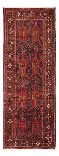 Tapis de couloir Tapis Belutsch - 293 x 108 cm - rouge foncé