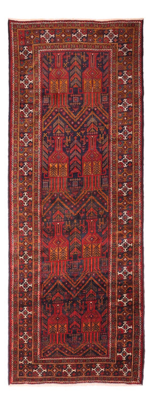 Tapis de couloir Tapis Belutsch - 293 x 108 cm - rouge foncé