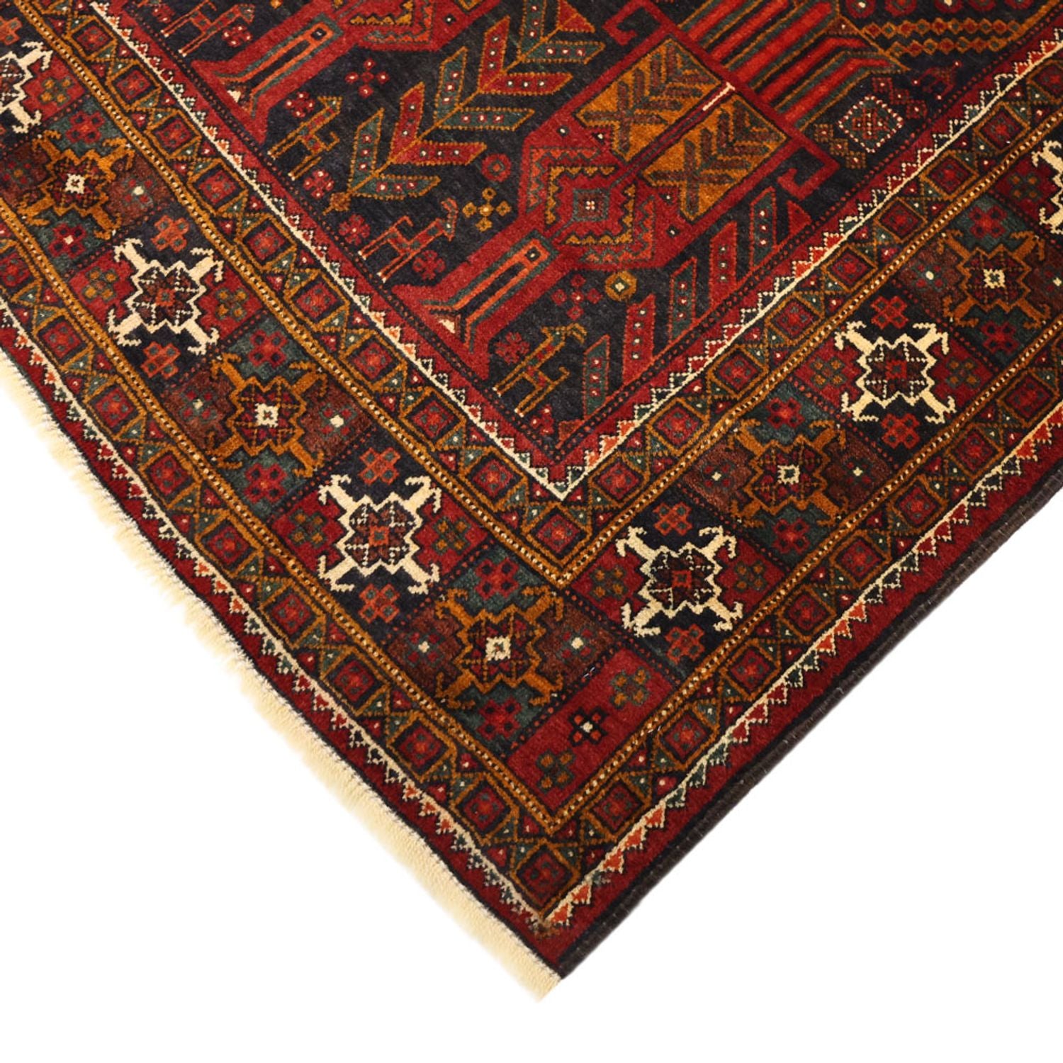 Tapis de couloir Tapis Belutsch - 293 x 108 cm - rouge foncé