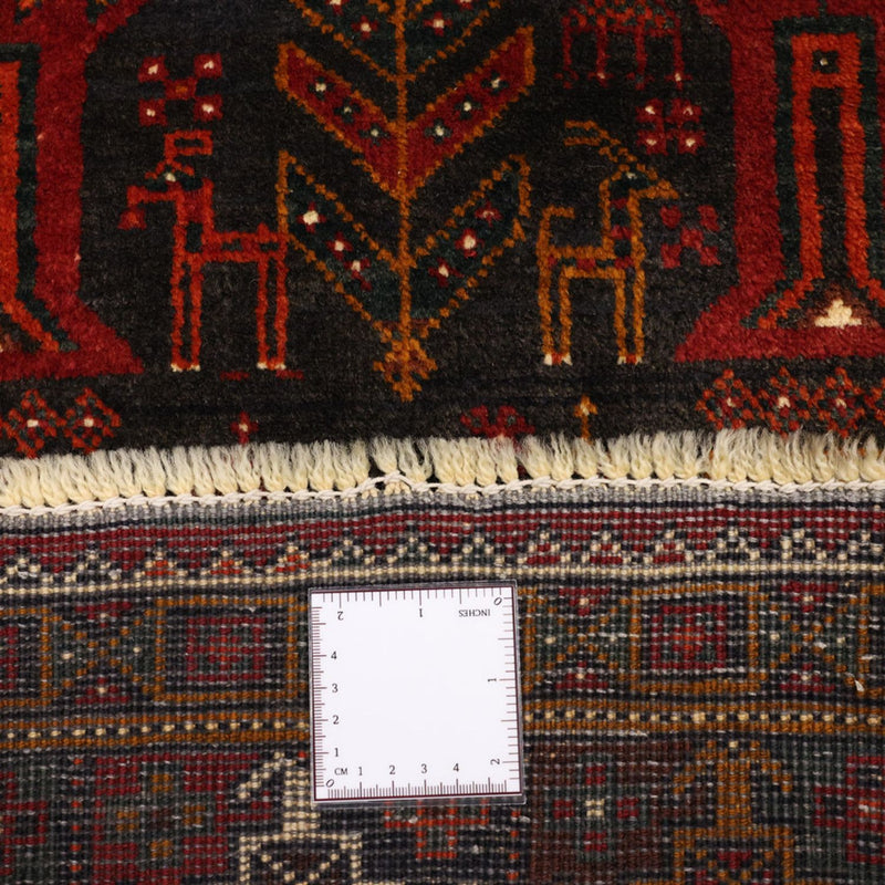 Tapis de couloir Tapis Belutsch - 293 x 108 cm - rouge foncé