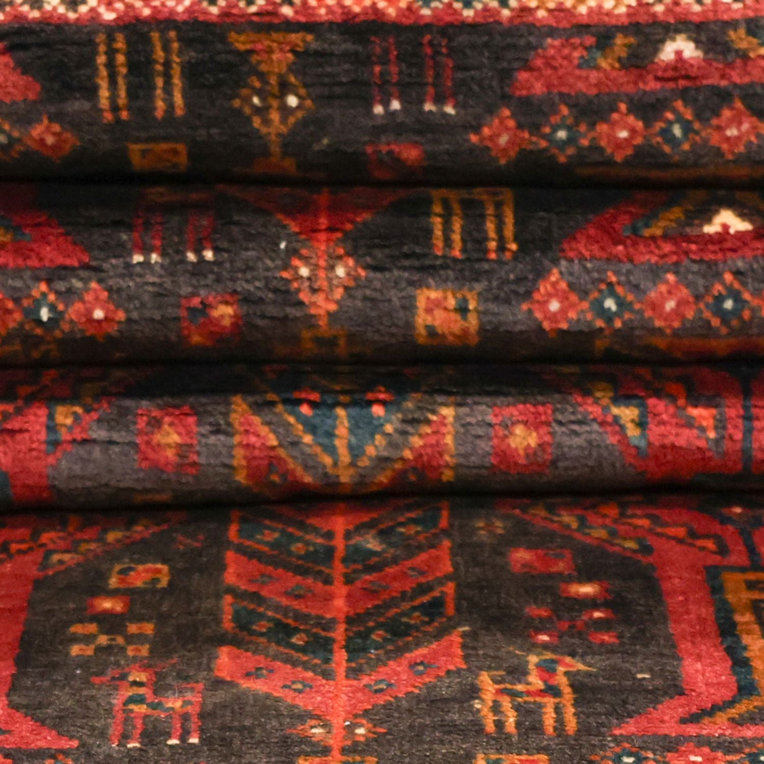Tapis de couloir Tapis Belutsch - 292 x 103 cm - rouge foncé