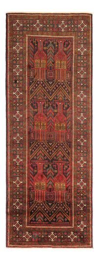 Tapis de couloir Tapis Belutsch - 297 x 107 cm - rouge foncé