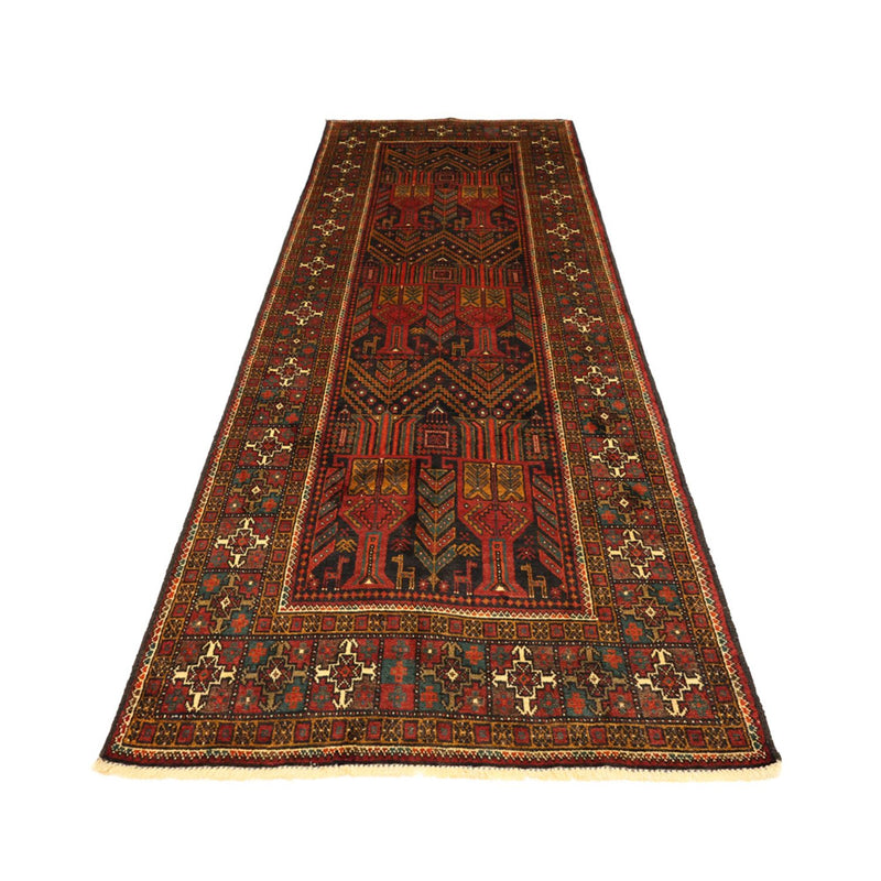Tapis de couloir Tapis Belutsch - 297 x 107 cm - rouge foncé