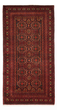Tapis de couloir Tapis Belutsch - 223 x 115 cm - rouge foncé