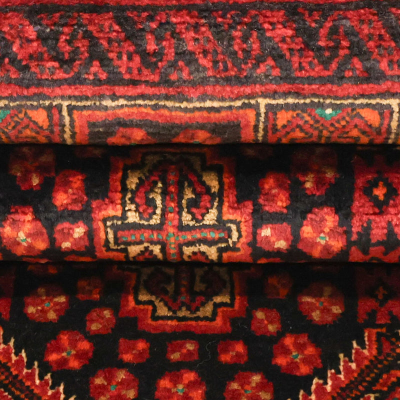 Tapis de couloir Tapis Belutsch - 223 x 115 cm - rouge foncé