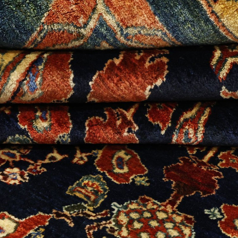 Tapis persan - Nomadic - 235 x 174 cm - bleu foncé