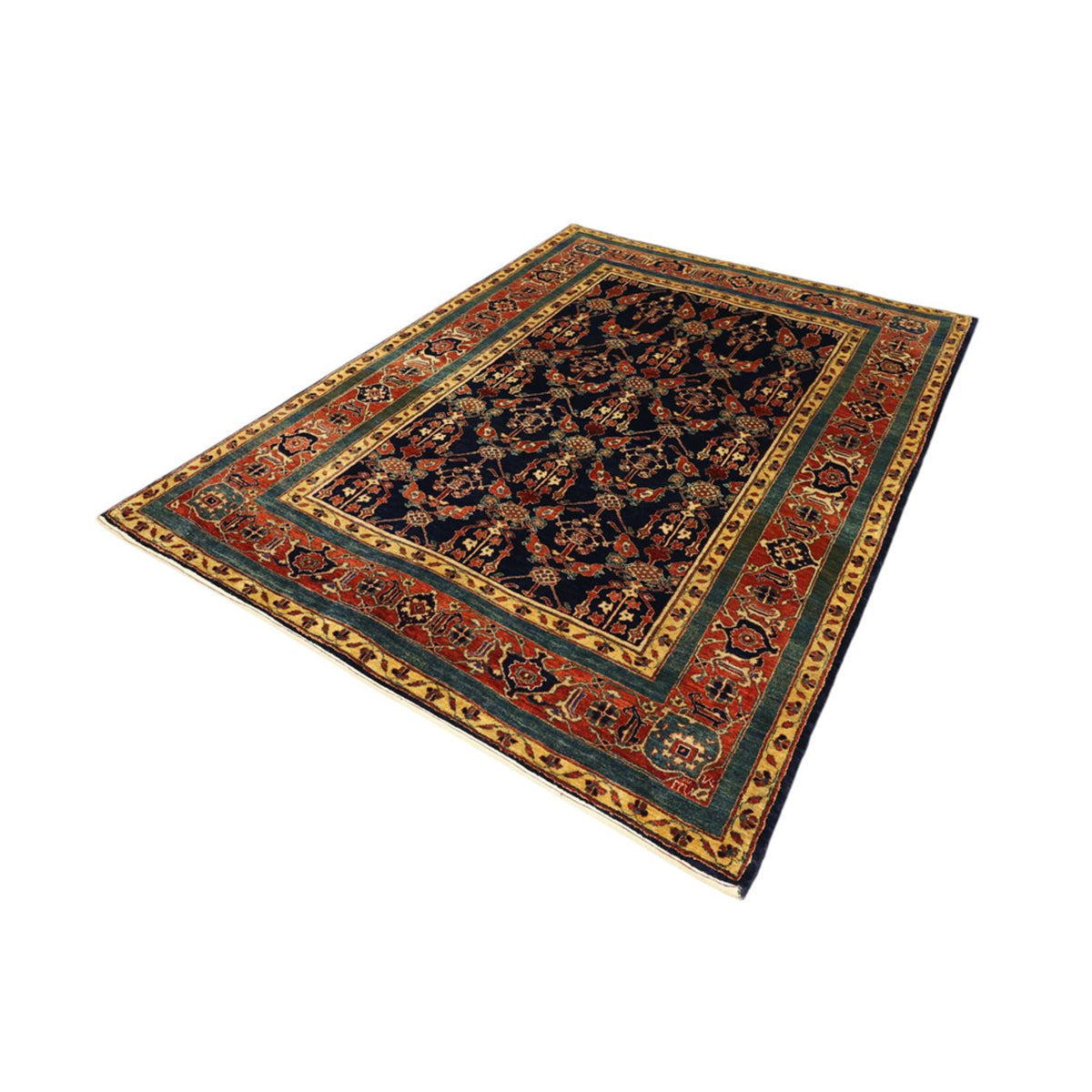 Tapis persan - Nomadic - 235 x 174 cm - bleu foncé