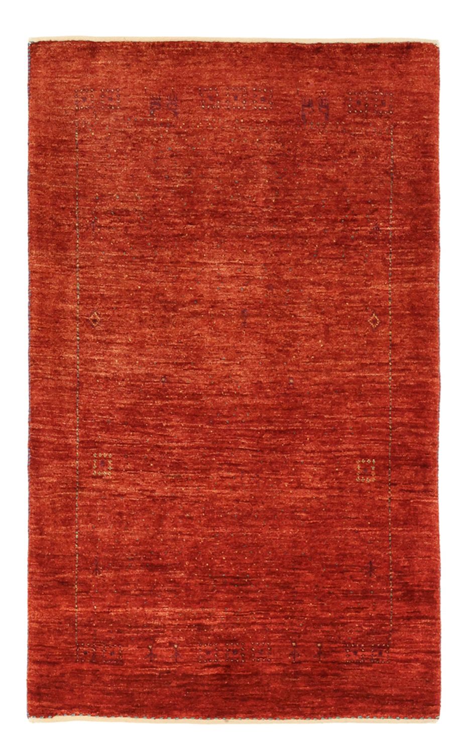 Tapis Gabbeh - Persan Kashkuli - 129 x 80 cm - rouge