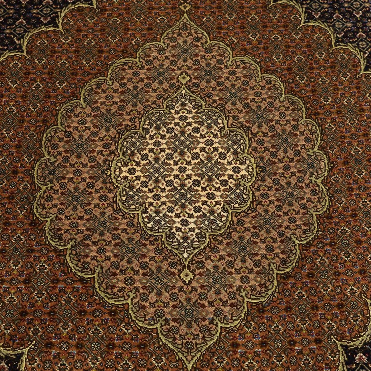 Tapis persan - Tabriz - Royal - Royal - 309 x 199 cm - marron foncé