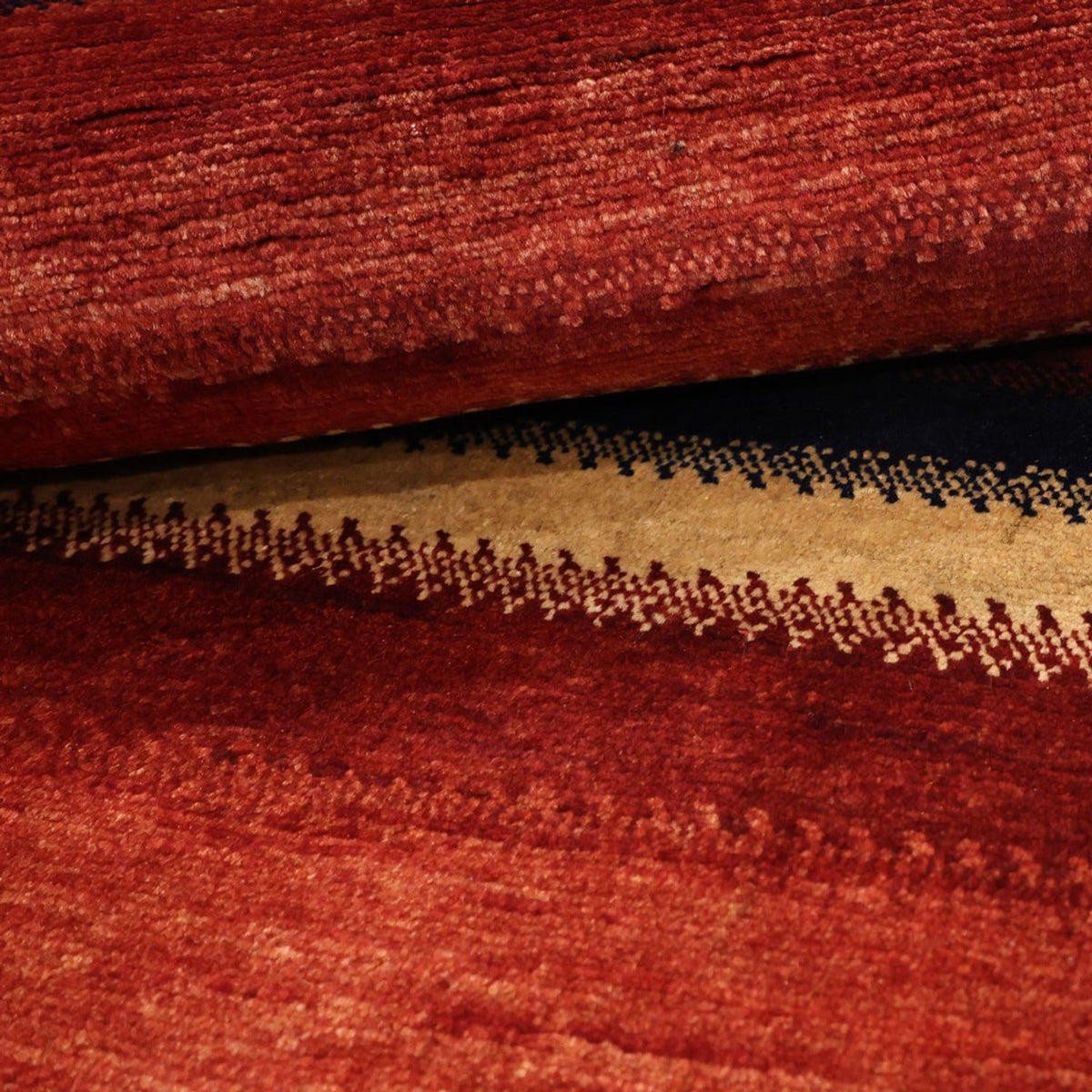 Tapis Gabbeh - Persan Kashkuli - 109 x 96 cm - multicolore