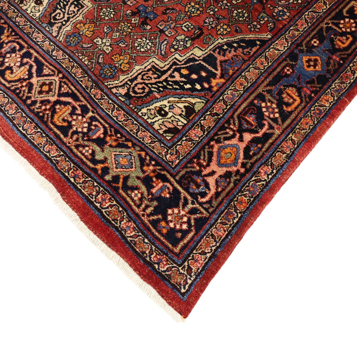 Tapis persan - Nomadic - 260 x 135 cm - terracotta