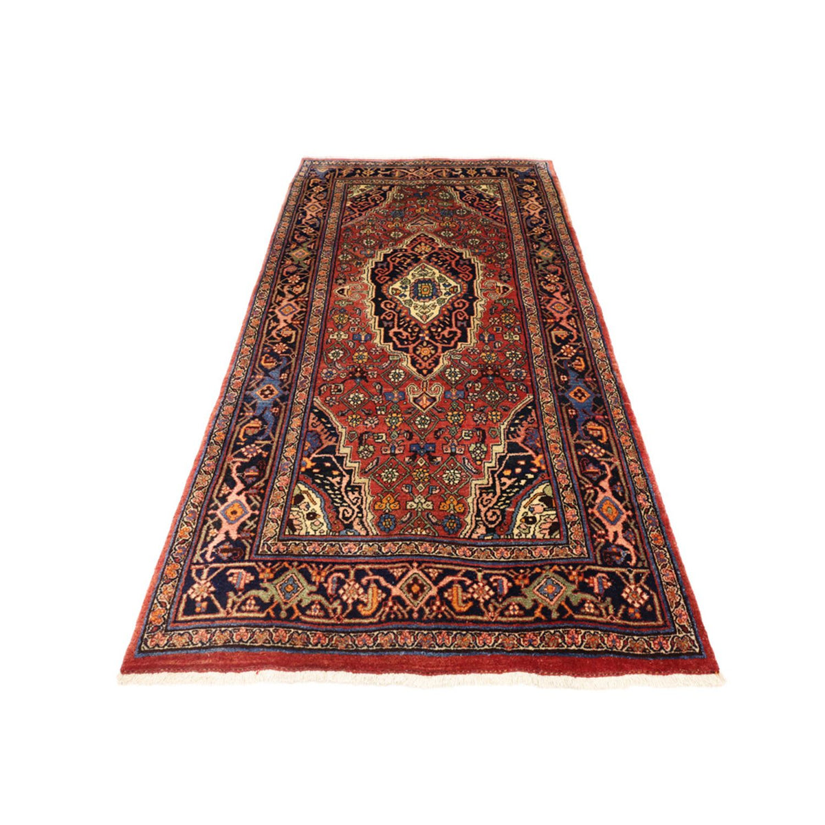 Tapis persan - Nomadic - 260 x 135 cm - terracotta