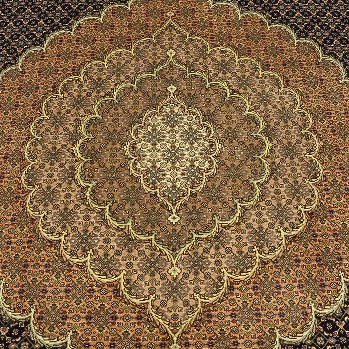 Tapis persan - Tabriz - Royal - Royal - 350 x 249 cm - marron foncé