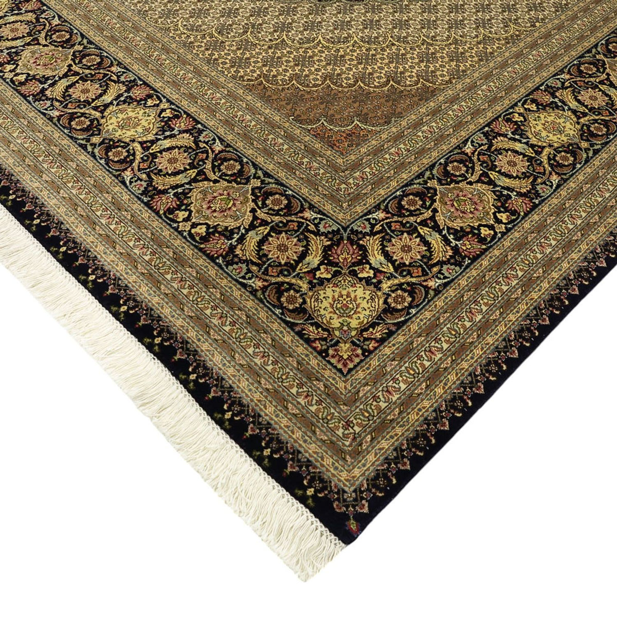 Tapis persan - Tabriz - Royal - Royal - 350 x 249 cm - marron foncé